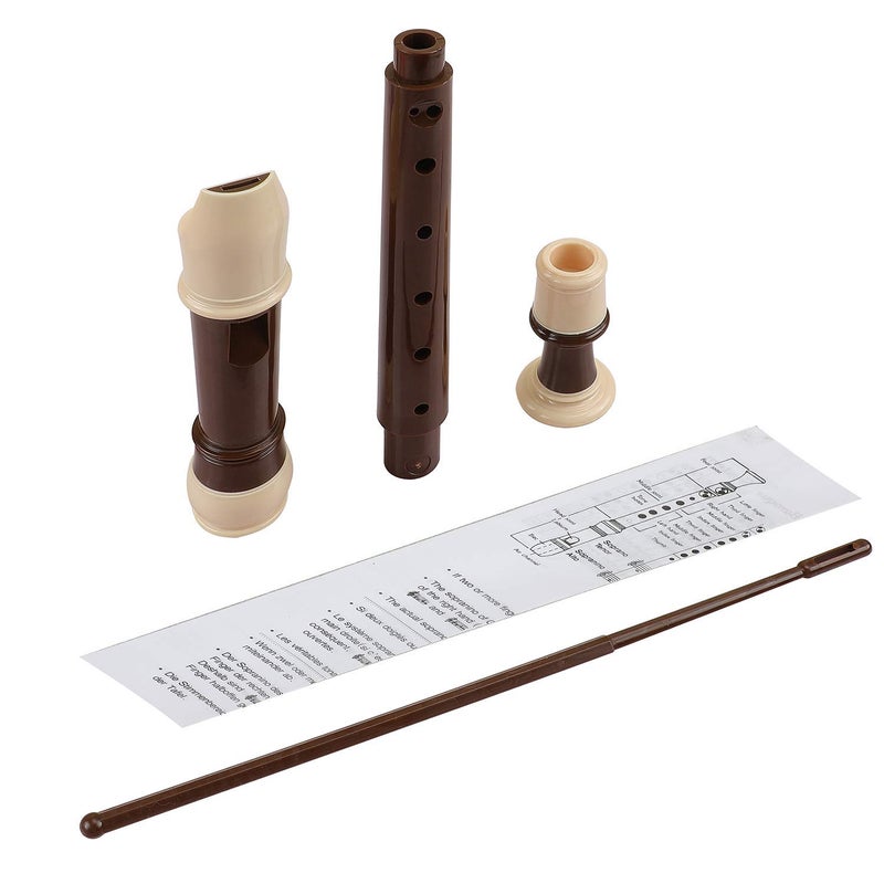 EastyGold Recorder 8 Hole Descant Flauta Soprano Recorder Professional Treble Flute Baroque Style C Key for Kids Children With Fingering Chart Instructions - Image 2